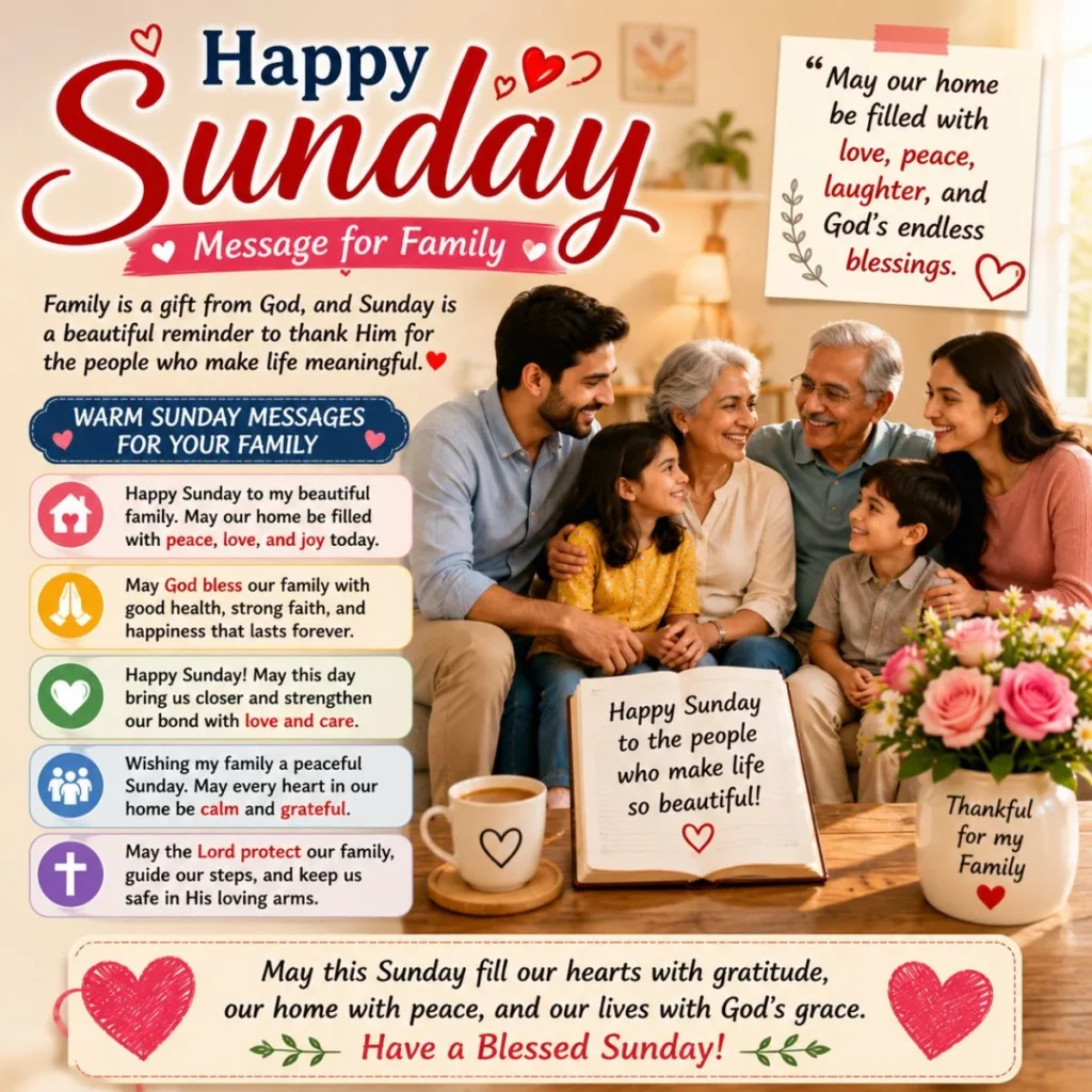 Happy Sunday Message for Family