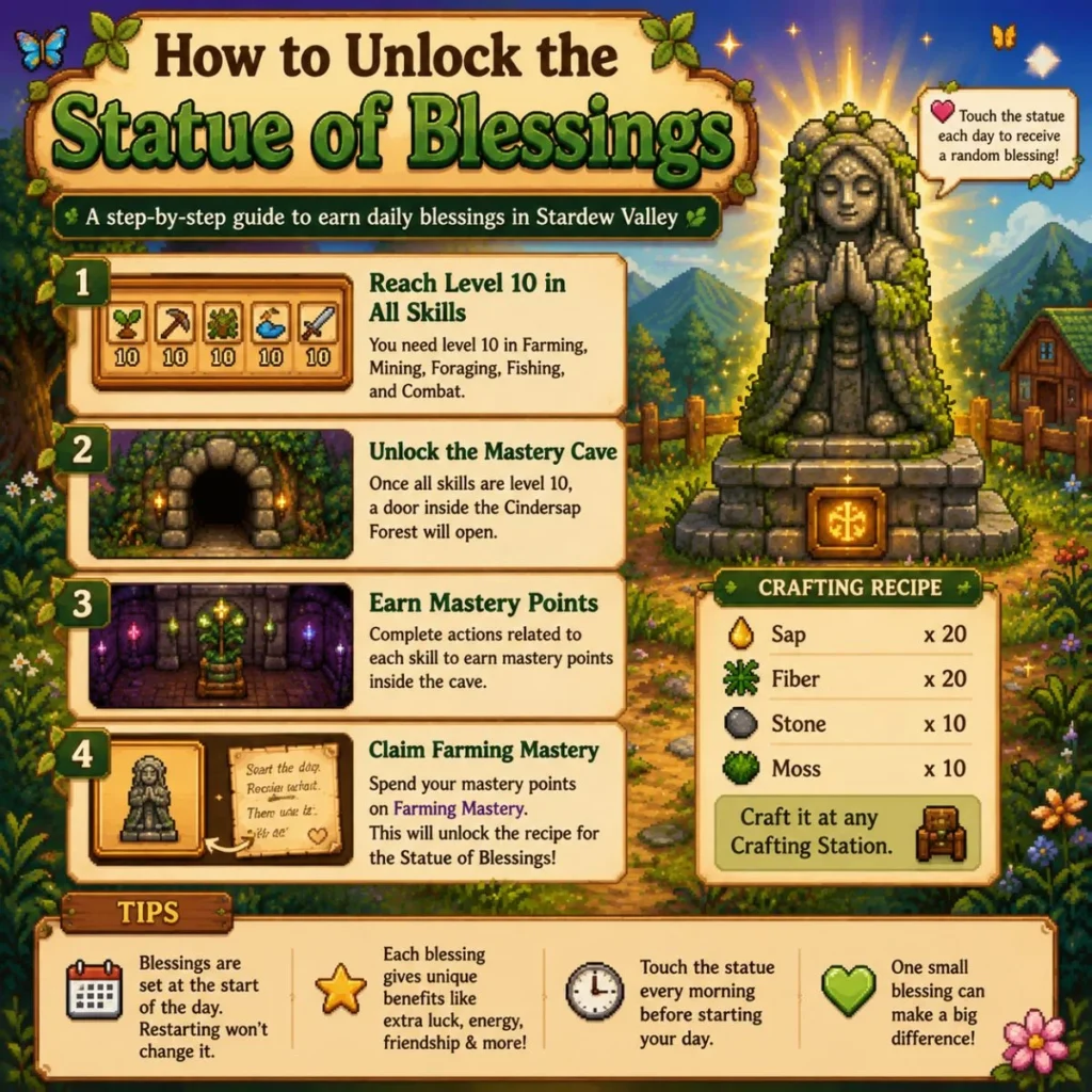 How to Unlock the Statue of Blessings