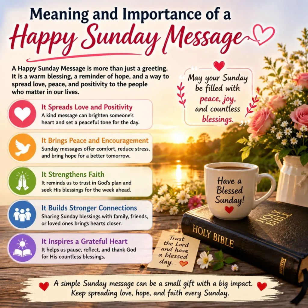 Meaning and Importance of a Happy Sunday Message