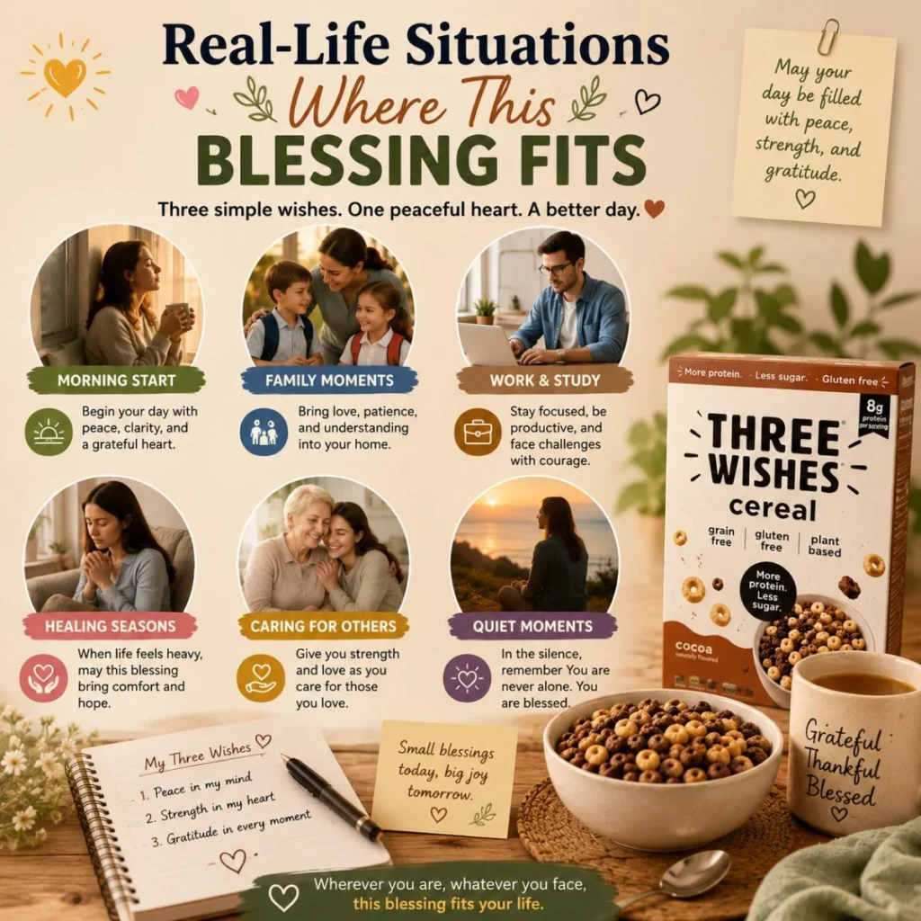 Real-Life Situations Where This Blessing Fits