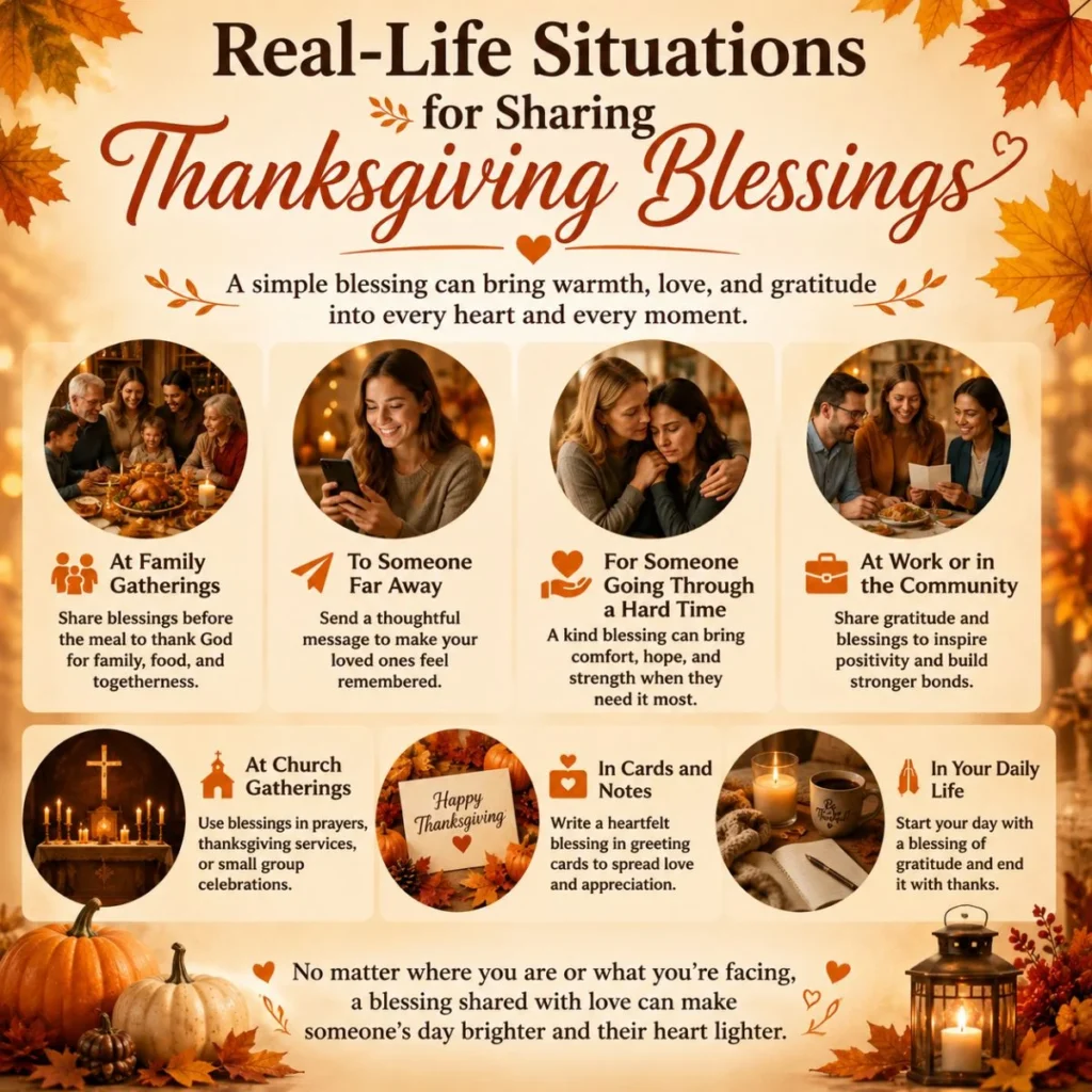 Real-Life Situations for Sharing Thanksgiving Blessings