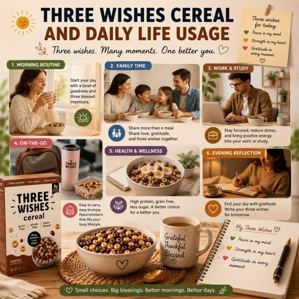 Three Wishes Cereal and Daily Life Usage