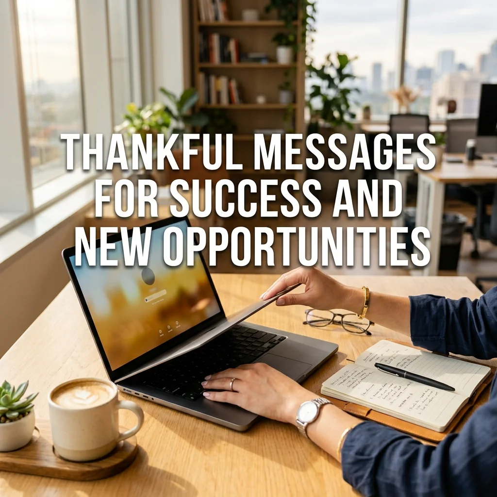 Thankful Messages for Success and New Opportunities