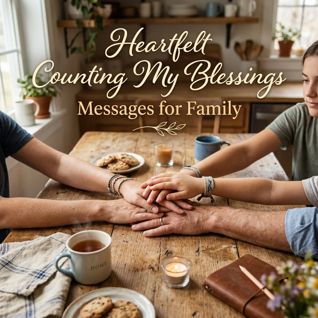 Heartfelt Counting My Blessings Messages for Family