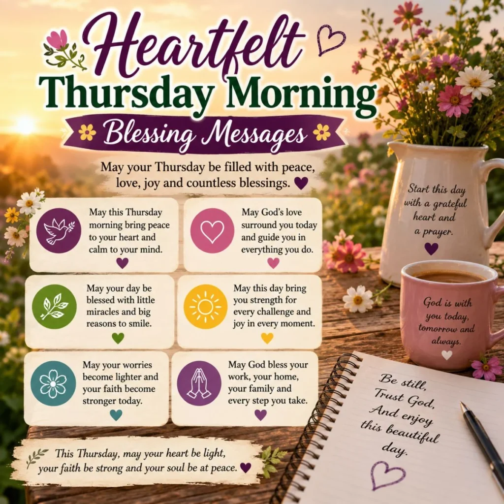 Heartfelt Thursday Morning Blessing Messages 🌼
