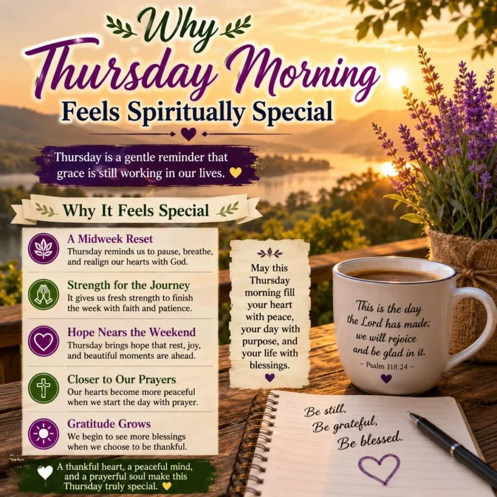 Why Thursday Morning Feels Spiritually Special
