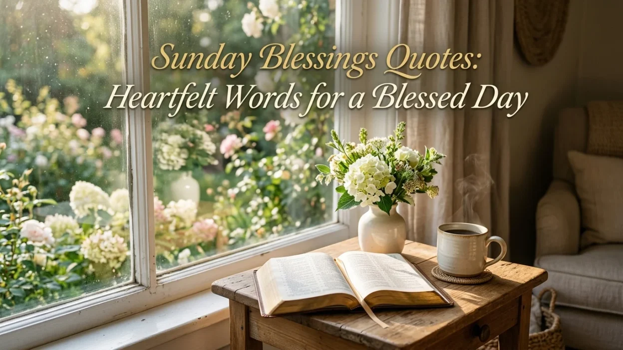 Sunday blessings quotes with heartfelt words for a blessed day