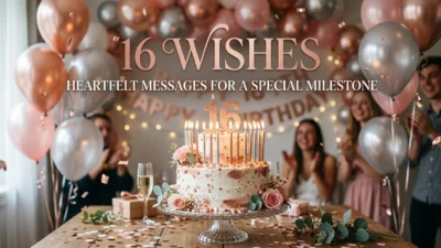16 wishes with heartfelt birthday messages for a special milestone celebration