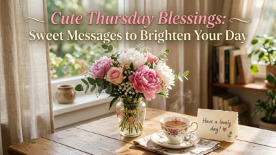 Cute Thursday blessings with sweet messages to brighten your day