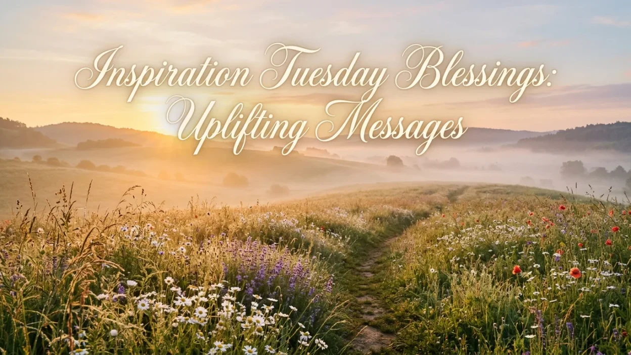 Inspiration Tuesday blessings with uplifting messages for a positive day
