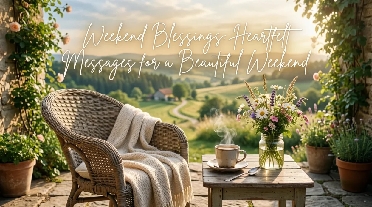 Weekend blessings with heartfelt messages for a peaceful and beautiful weekend