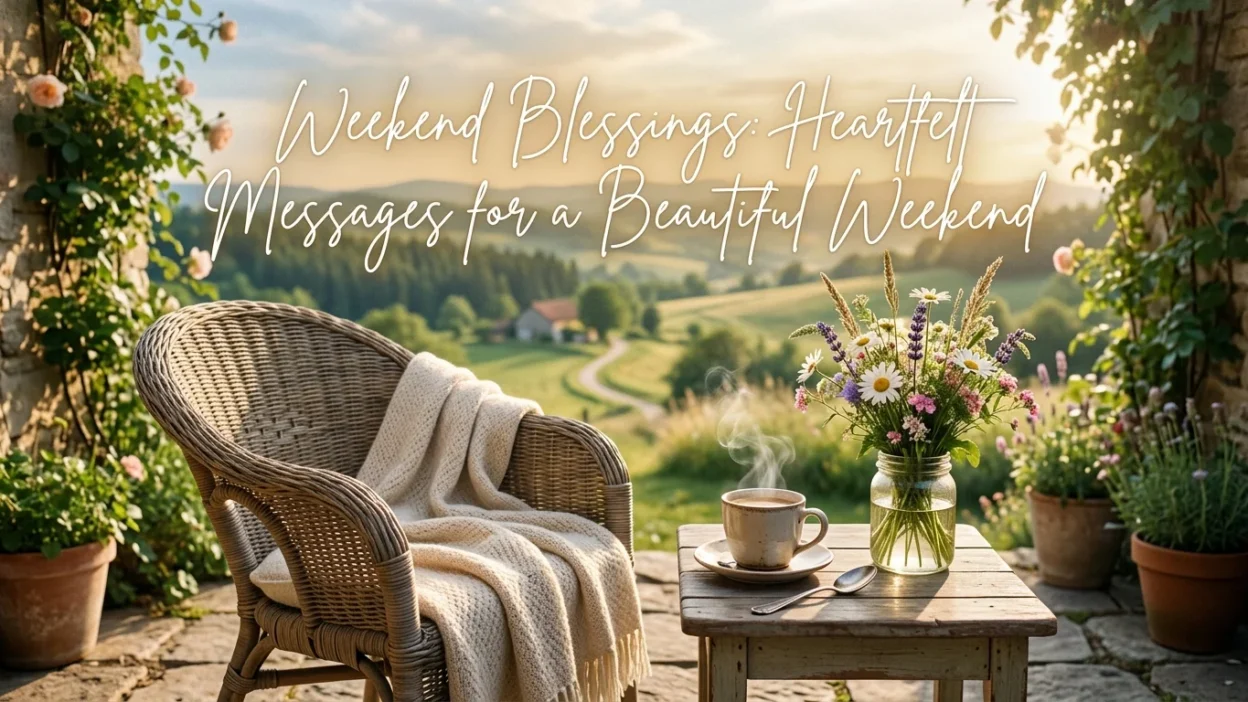 Weekend blessings with heartfelt messages for a peaceful and beautiful weekend