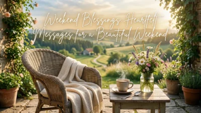 Weekend blessings with heartfelt messages for a peaceful and beautiful weekend