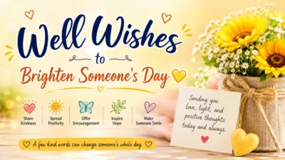Well wishes to brighten someone’s day with sunflowers and a heartfelt message