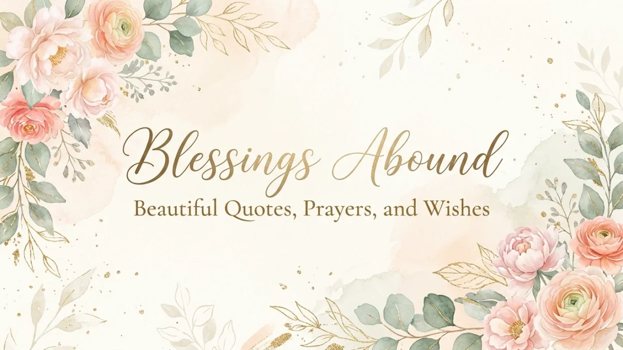 Blessings Abound Quotes and Inspirational Messages