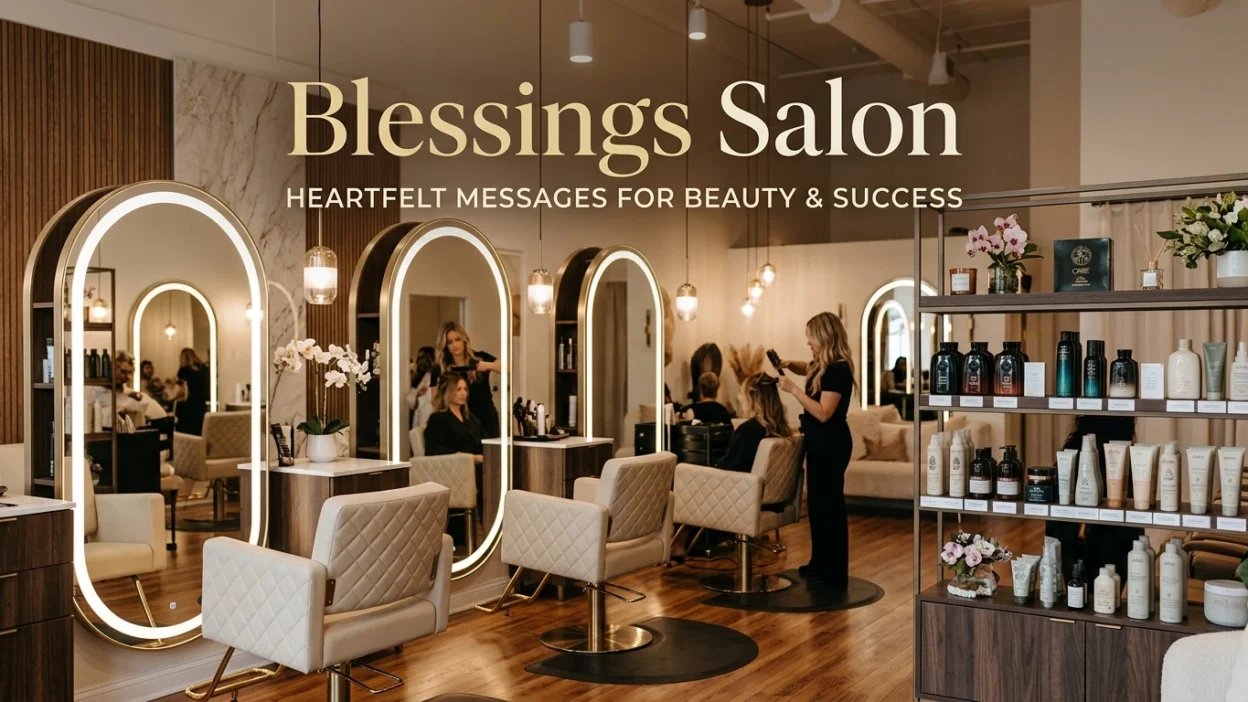 Blessings salon heartfelt messages for beauty, confidence, and business success