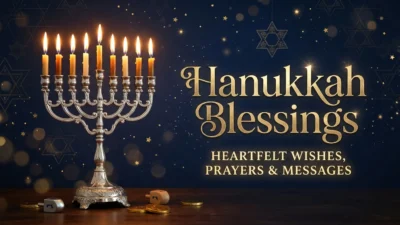 Hanukkah menorah glowing with candles for the Festival of Lights